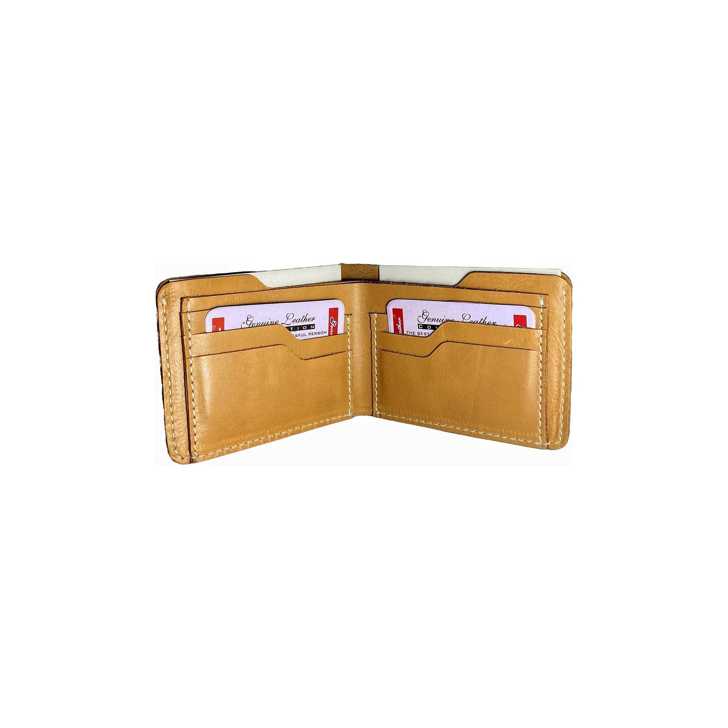 Premium brown Genuine Leather Wallet – Slim, Minimalist, and Stylish - CARDSWAP