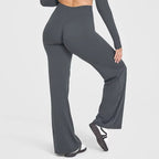 Sport Trousers Straight-Leg Pants Ultra Soft Butter Fabric Women's Mid-Waist Yoga Pants GYM Naked Feel Pilates Running